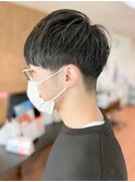 イエローアッシュメンズ刈り上げ韓流マッシュ爽やかビジネス