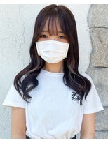 シェミール(CHEMIR) 小顔バング×インナーカラー×ベージュ【四日市】