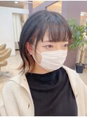 ボブウルフこなれミディ大人可愛いミディアムレイヤー外ハネボブ