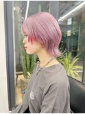 ペールピンク＊ショートウルフ