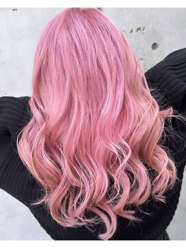 ドアベルヘアリビング(Door Bell hair Living) ホワイトピンクカラー×イメチェン×春カラー