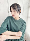 斜めバング×大人ショート【VALENTE二子玉川】