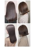20代30代40代ストレートアッシュベージュ髪質改善艶感