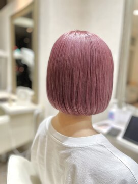 ヴィフ ヘアアンドデザイン(Vif hair&design) ペールピンク（ブリーチ有り）