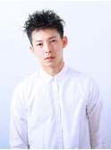 ベリーショート/ダークアッシュ/ニュアンスパーマ/韓国マッシュ