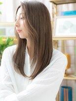 カバーヘアアンドスパ ブリス 浦和(COVER HAIR&SPA bliss) ★ミルクティーアッシュ小顔前下がりレイヤーロング20代30代★10