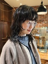 ボコカ(bococa) 【macana指名】レイヤーパーマ ミディアムウルフ 向ヶ丘遊園