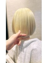六本木美容室 西麻布店 ミニボブカット◎ブロンドカラー