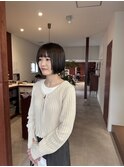 ぷつっとボブ＋姫カット