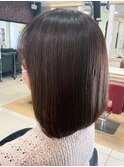 大人可愛い20代30代40代 ナチュラルストレートボブスタイル