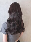 ロングくびれヘア美髪韓国ヘア顔周りレイヤー_ba393511