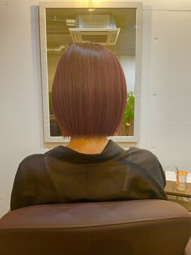 ユール(you'll) ボルドー切りっぱなしボブ