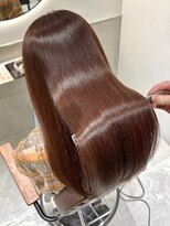 エン バイ ユアーズヘア 銀座店(eN° by youres hair)&nbsp;髪質改善縮毛矯正 地毛風ストレート 美髪矯正 ピンクブラウン