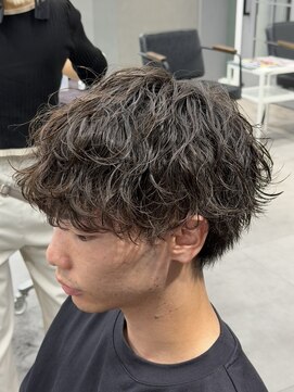 オーバルバイアピッシュ(OVARL by apish) 波巻きパーマ/メンズパーマメンズカットシャドウパーマ