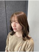 透明感オリーブブラウン【表参道/レイヤーカット】