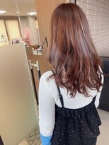 アミリー 成田飯田町店(Amily) ダークトーン艶カラー透明感似合わせ伸ばしかけ赤髪髪質改善