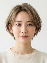 フープ 川越(hoop)&nbsp;白髪ぼかしハイライト×ショートボブ
