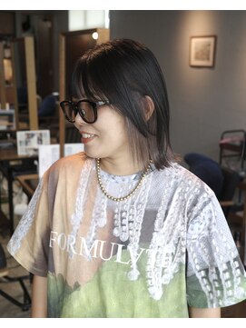 ヘアーループセラデザインワークス(Hair ruup Sela design works) ブリーチ履歴を活かすデザインカラー|那覇新都心