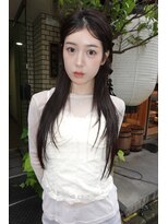 ネルケ 立川(nelke) 韓国風顔周りレイヤーカットダークグレージュシースルーバング立