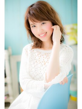 ミック ヘアアンドビューティー 大山店(miq  Hair&Beauty) くしゅっ★カールで♪華やかゆるミディ