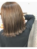 『京都 ルーナ』外ハネロブ×ベージュカラー【草木真一郎】