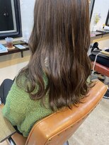 エトネ ヘアーサロン 仙台駅前(eTONe hair salon) 《eTONe》ゆるふわミディのバイオレットベージュ