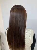 クオリス 上福岡店(QUALIS)&nbsp;サラツヤ/縮毛矯正/ロング/ナチュラルストレート/暗めカラー/