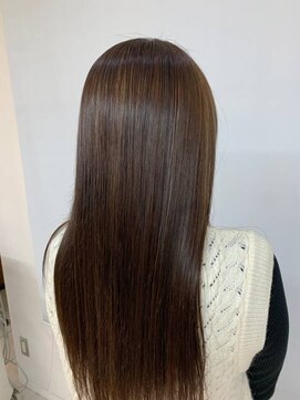 クオリス 上福岡店(QUALIS) サラツヤ/縮毛矯正/ロング/ナチュラルストレート/暗めカラー/