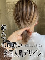 ガルボ ヘアー(garbo hair)&nbsp;#ガルボヘアー #バレイヤージュ #@garbohair_rina #外国人風