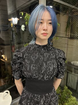 ジーナ オモテサンドウ(XENA) 【MIKU】水色と青のツートーン