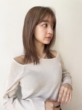 バイオレット 栄店(Violet) 春におすすめ  さこつミディ ミディアムレイヤー ゆるふわ