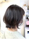 20代30代40代大人ガーリー外ハネボブ/小顔/ひし形くびれウルフ