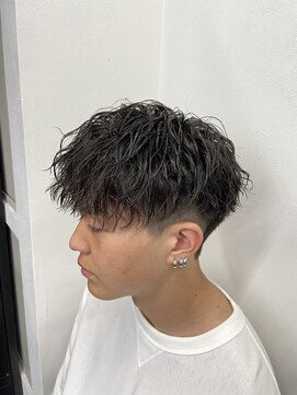 メンズサロンドットリアン(dot. lien) ルーズツイストスパイラルパーマ刈り上げマッシュメンズヘア