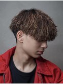 【SKILL】ツーブロック刈り上げショートメンズパーマハイライト