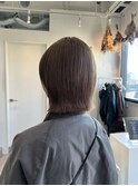 切りっぱなしボブ/ブリーチ[表参道/髪質改善/インナーカラー]