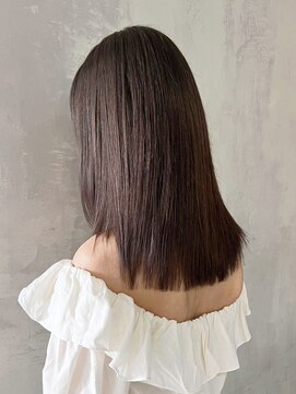 アイティーバイアルバム 下北沢店(IT by ALBUM) グレージュミディ_切りっぱなしボブエアリーロング_ba471771