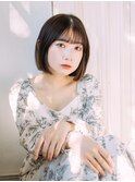 ナチュラルボブ/ガーリーボブ/透明感カラー◎30代40代50代