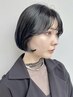 【韓国風暗髪】トーンダウン、暗髪カラー+カット ￥9900