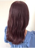ピンクラベンダーミディアムレイヤー髪質改善トリートメント銀座