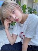大人女性◆艶レイヤー前髪ピンクベージュ 髪質改善 縮毛矯正
