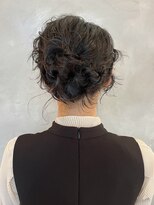 シアン(SYAN) 【清水】アレンジヘアセットゆるふわシニヨン参列ヘア