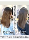 20代30代大人可愛い髪質改善小顔艶感ミディミルクティーページュ