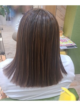 ジプソ(Gypso Hair salon) 切りっぱなし×ハイライト