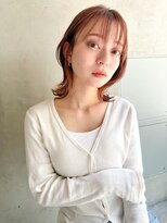 エイミー(Aimee)&nbsp;Aimee 町田 オレンジブラウン×くびれボブ