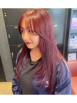 アース 町田店(HAIR & MAKE EARTH) レイヤーカット×暖色カラー