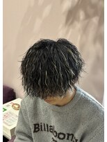 ポイントファイブバイソレイユ 小松店.5 by SOLEIL)&nbsp;【海外風】波巻きパーマ × ブリーチハイライトカラー