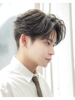 オーシャントーキョー 渋谷神南(OCEAN TOKYO)&nbsp;フェザーパーマツーブロック人気センターパート