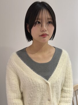 ヨーク(YOKE) 【YOKE】セピアグレージュオリーブグレージュ縮毛矯正薄め前髪