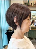 ミニウルフレイヤーカット顔周りカット前髪カットショート/大宮