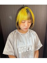 ニコフクオカヘアーメイク(NIKO Fukuoka Hair Make)&nbsp;《NIKO》夏のハイトーンカラー☆周りと差をつけるデザインカラー